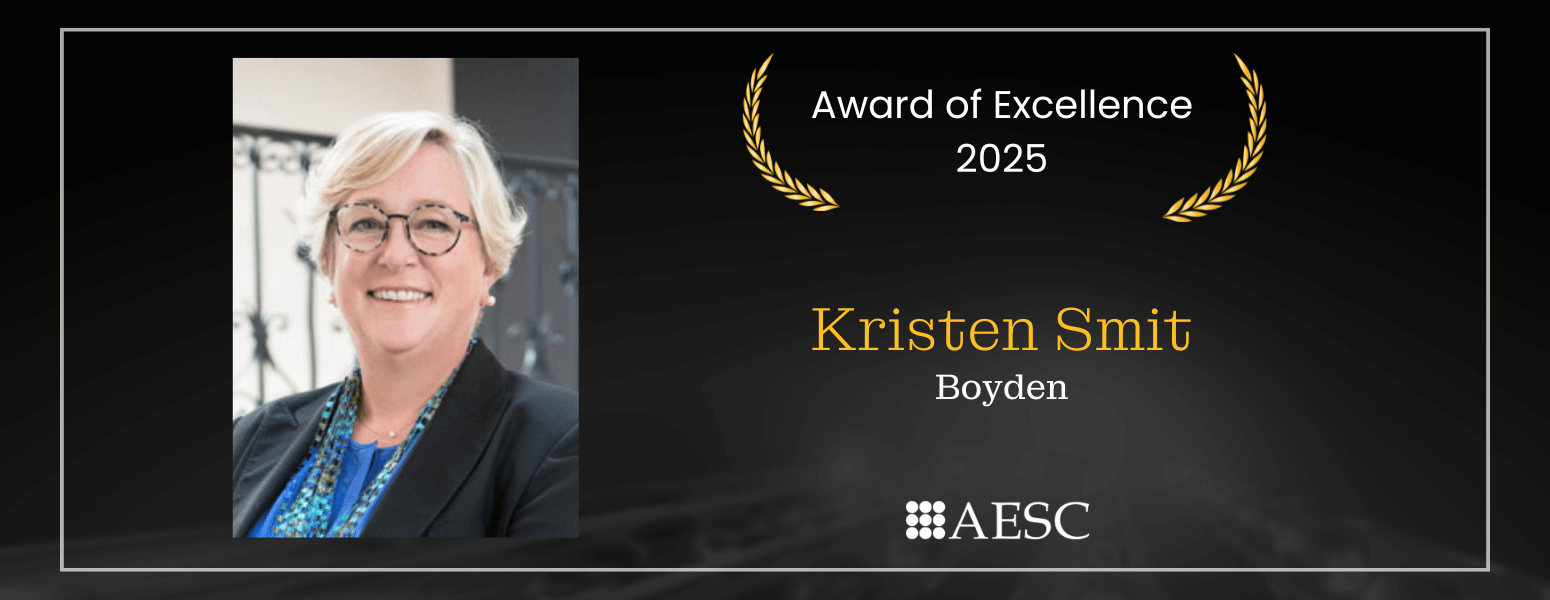 AESC Award of Excellence Winner Kristen Smit