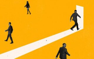 Leaders walking through the door